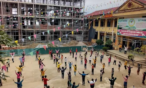 Lào Cai: Xã Dìn Chin (Mường Khương) sắp hoàn thành phòng học, khu bán trú Tiểu học &THCS khang trang