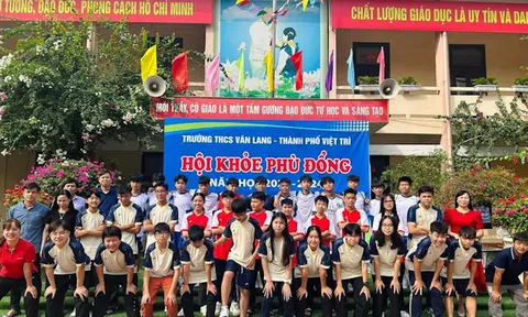 Phú Thọ: Trường THCS Văn Lang gặp mặt huấn luyện viên, vận động viên tham gia hội khỏe Phù Đổng  thành phố Việt Trì  năm 2023