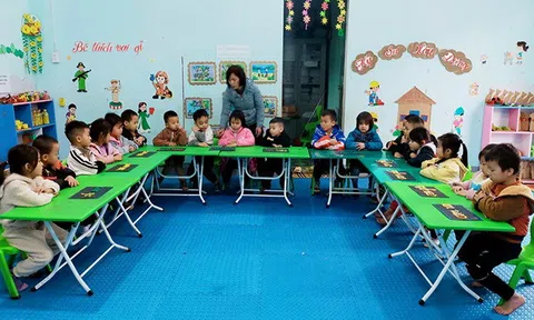 Hà Giang: Trường Mầm non Tân Trịnh (Quang Bình) tăng cường dạy tiếng Việt cho trẻ dân tộc thiểu số