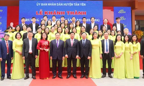 Bắc Giang khánh thành trường THCS thị trấn Cao Thượng tại huyện Tân Yên