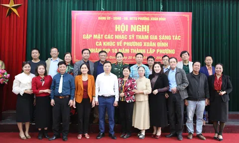 Hà Nội: Phường Xuân Đình gặp mặt các nghệ sĩ, nhạc sĩ tham gia sáng tác ca khúc nhân kỷ niệm 10 năm thành lập phường