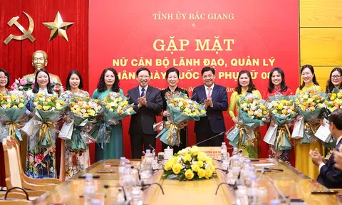 Bắc Giang gặp mặt nữ cán bộ lãnh đạo, quản lý nhân kỷ niệm Ngày Quốc tế Phụ nữ