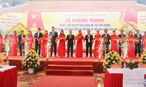 Bắc Giang: Khánh thành tu bổ, tôn tạo Di tích Quốc gia đặc biệt đình Hả tại huyện Tân Yên