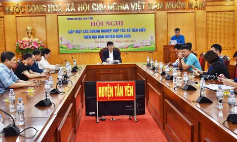 Bắc Giang: Tân Yên gặp mặt các doanh nghiệp, HTX tiêu biểu