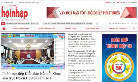 Chuyên trang Hội nhập Tạp chí điện tử Văn hóa và Phát triển phối hợp tổ chức thành công Diễn đàn Trực tuyến Hà Nội 2021