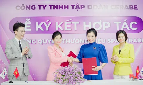 Lễ ký kết hợp tác giữa Chuỗi nhượng quyền thương hiệu Spa Cerabe và Giám đốc Chi nhánh Tạ Thị Yến