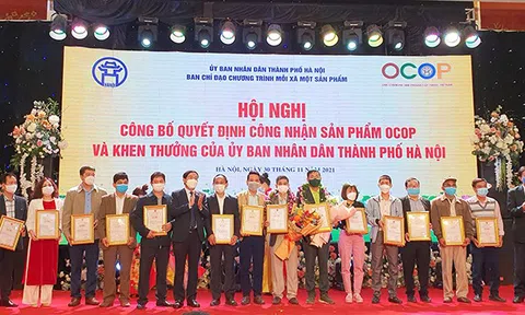 Thành phố Hà Nội công bố 424 sản phẩm OCOP năm 2021