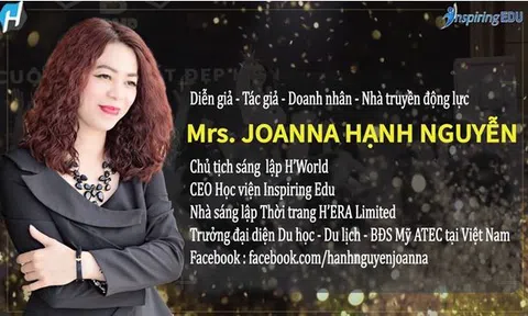 Mrs.Joanna Hạnh Nguyễn - Doanh nhân - Diễn giả - Tác giả - Nhà truyền động lực - Đăng quang ngôi vị Hoa hậu đại sứ Doanh nhân Nhân ái Việt Nam 2021