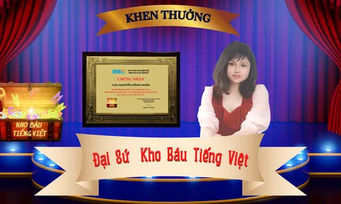Đại sứ kho báu tiếng Việt -Nguyễn Hồng Ngân sau chung kết cuộc thi sáng tác thơ ca đánh thức giá trị tiếng Việt