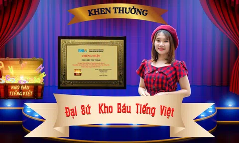 Đại sứ kho báu tiếng Việt -Bùi Thị Thắm sau chung kết cuộc thi sáng tác thơ ca đánh thức giá trị tiếng Việt