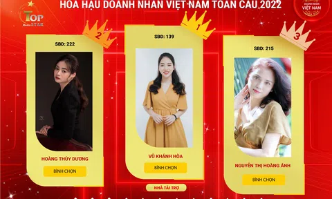 Các thí sinh đang dần quyết liệt trên BXH Người đẹp được yêu thích nhất