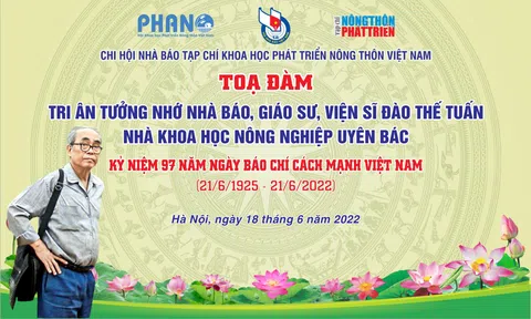 Sắp Tọa đàm về Giáo sư, Viện sĩ Đào Thế Tuấn