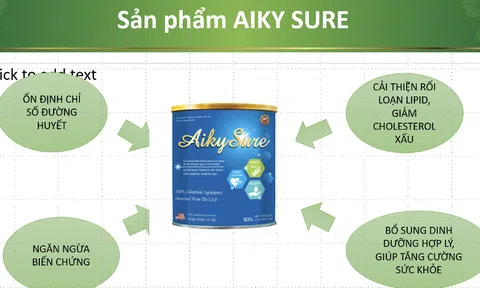 Aiky Sure – dinh dưỡng hỗ trợ tốt cho người bệnh đái tháo đường
