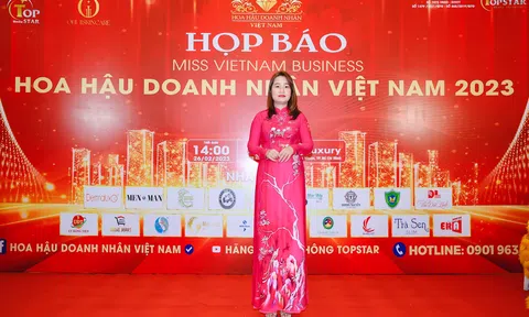 Công ty in vải áo dài Đất Lành đồng hành cùng cuộc thi Hoa hậu Doanh nhân Việt Nam 2023
