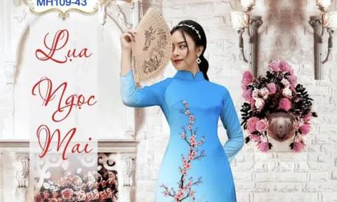 Những mẫu vải áo dài Lụa Ngọc Mai cao cấp đẹp nhất - Vải Đất Lành