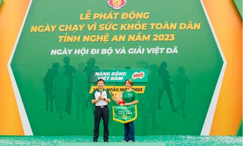 7.500 người tham gia Ngày hội đi bộ Nestlé MILO tại Nghệ An