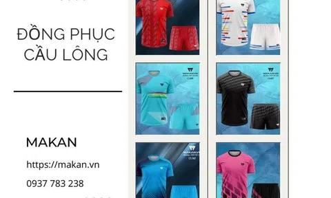 Đồng phục cầu lông chất lượng, độc quyền từ MAKAN
