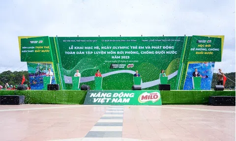 Nestlé MILO đồng hành cùng Lễ Khai mạc hè,  Ngày Olympic trẻ em và Chương trình bơi an toàn, phòng, chống đuối nước năm 2023
