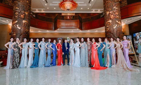 NTK Tommy Nguyễn tung ra BST dạ hội tôn lên nét đẹp sang trọng của thí sinh Hoa hậu Quý bà Việt Nam Toàn cầu 2023