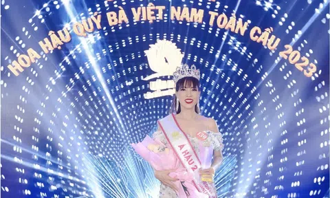 Doanh nhân Nguyễn Thị Hằng đăng quang Á hậu 2 cuộc thi Hoa hậu Quý bà Việt Nam Toàn cầu 2023