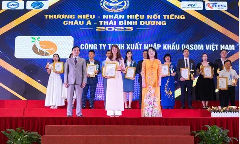 Công ty TNHH xuất nhập khẩu DASOM Việt Nam - Vinh dự nhận giải thưởng Top10 Thương hiệu nổi tiếng Châu Á 2023