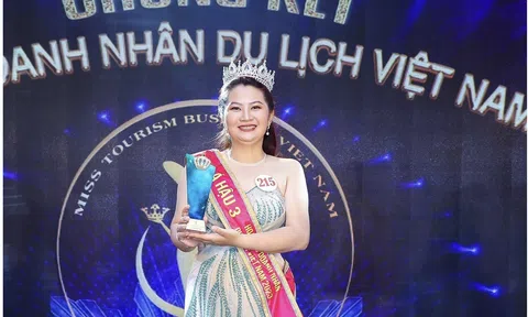 Doanh nhân Trần Thị Thái Hòa chính thức được gọi tên cho danh hiệu Á hậu 3 Hoa hậu Doanh nhân Du lịch Việt Nam 2023