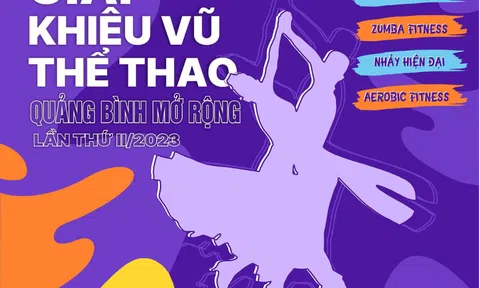 Cuộc thi Khiêu vũ thể thao Quảng Bình năm 2023: thu hút sự quan tâm của hàng trăm VĐV khiêu vũ trên toàn quốc