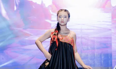 Model Kid Nguyễn Minh Hằng trình diễn mãn nhãn tại sự kiện Tay Bac Fashion Week
