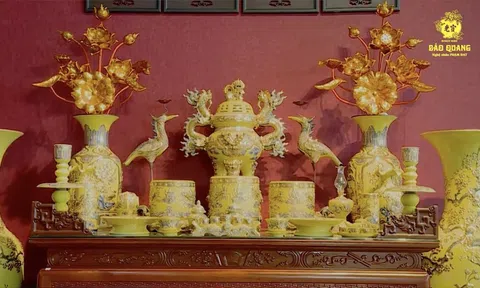 Gốm Tâm Linh Bảo Quang: Sản phẩm tinh hoa nghệ thuật gốm Bát Tràng