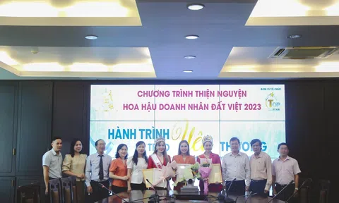 Hành trình trao yêu thương của đoàn Hoa hậu Doanh nhân đất Việt 2023