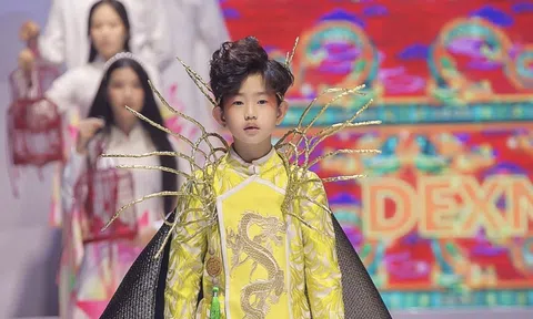 Model kid Minh Triết giữ vị trí vedette cho BST “Ấn tượng Châu Á”