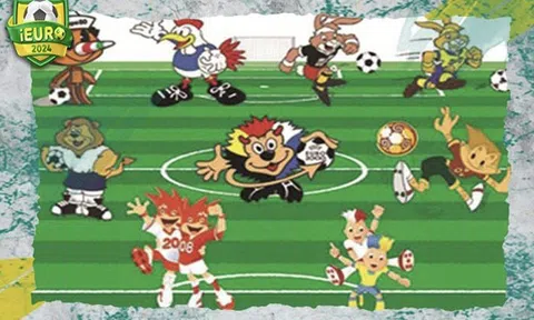 Danh sách linh vật, logo và biểu tượng giải Euro được thống kê đầy đủ tại iEuro2024