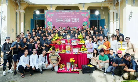 Cát Tiên thủ vai của Phương Mỹ Chi lúc nhỏ trong phim điện ảnh 'Nhà Gia Tiên'