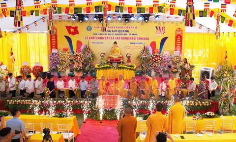 Khởi công xây dựng ngôi Tam Bảo tại Chùa Kim Quang