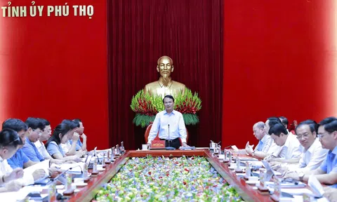 Ban Thường vụ Tỉnh ủy Phú Thọ họp, cho ý kiến nhiều nội dung quan trọng sau hợp nhất tỉnh