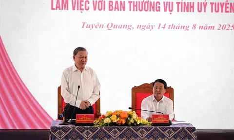 Tổng Bí thư Tô Lâm thăm và làm việc với Tỉnh Tuyên Quang