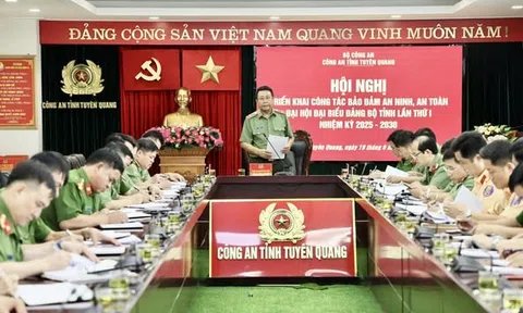 Bảo đảm tuyệt đối an ninh, an toàn Đại hội Đảng bộ tỉnh Tuyên Quang nhiệm kỳ 2025 - 2030