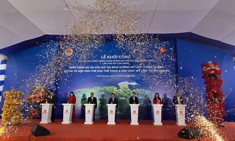 Tập đoàn Vingroup khởi công khu đô thị nghỉ dưỡng suối khoáng và tổ hợp thể dục thể thao tại Tuyên Quang