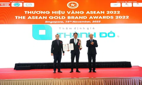 Thẩm định giá Thành Đô vinh dự đón nhận Thương hiệu Vàng ASEAN 2022