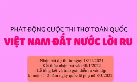 Thể lệ cuộc thi “Việt Nam đất nước lời ru”