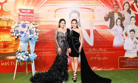 Hoa hậu thiện nguyện Lý Thị Ngân xuất hiện đầy sang trọng trong đêm dạ tiệc thanks party tại Cần Thơ