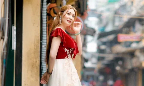 Á hậu Thanh Nhã thăng hạng nhan sắc trong bộ ảnh tại phố cổ Hà Nội
