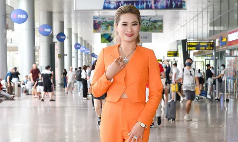 Hoa hậu Thiện nguyện Trịnh Lan Trinh xuất hiện đầy cá tính đón dàn thí sinh Hoa hậu Doanh nhân Việt Nam 2022