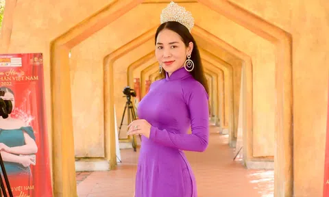 Á hậu Vũ Khánh Hòa nhan sắc thăng hạng góp mặt trong phần thi thời trang tại Bà Nà Hills