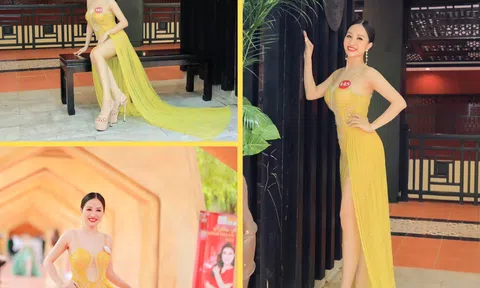 Doanh nhân Kelly Ngọc khoe đường cong quyến rũ tại cuộc thi Hoa hậu Doanh nhân Việt Nam 2022