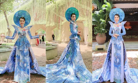 Doanh nhân Lê Nhật Lâm khoe nét đẹp sang trọng quý phái tại Bà Nà Hills