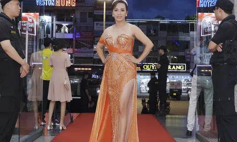 Á hoàng Lâm Minh Tâm xuất hiện ấn tượng tại Chung kết Hoa Hậu Doanh Nhân Việt Nam 2022