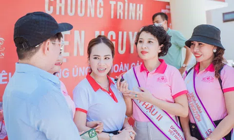 Á hậu Triệu Mai Thanh Thủy đồng hành cùng ban tổ chức Hoa hậu Doanh nhân Việt Nam 2022 trên hành trình thiện nguyện