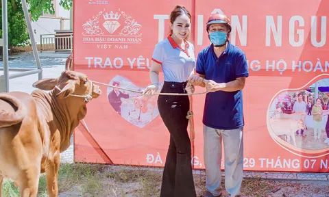 Á hậu Lê Thị Hồng Thắm đồng hành cùng BTC Hoa hậu Doanh nhân Việt Nam Toàn cầu 2022 trên hành trình lan tỏa yêu thương