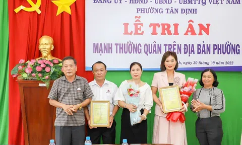 Doanh nhân Trịnh Lan Trinh được tuyên dương tấm lòng vàng, tích cực tham gia các công tác xã hội vừa qua